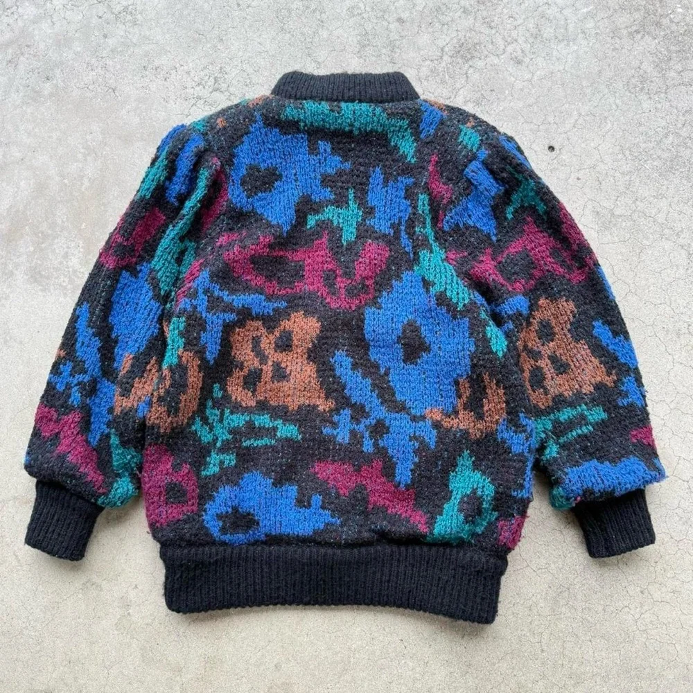 Vintage 80’s Rochelle California Colorful Abstract ZipUp Lined Jacket - Picture 8 of 8